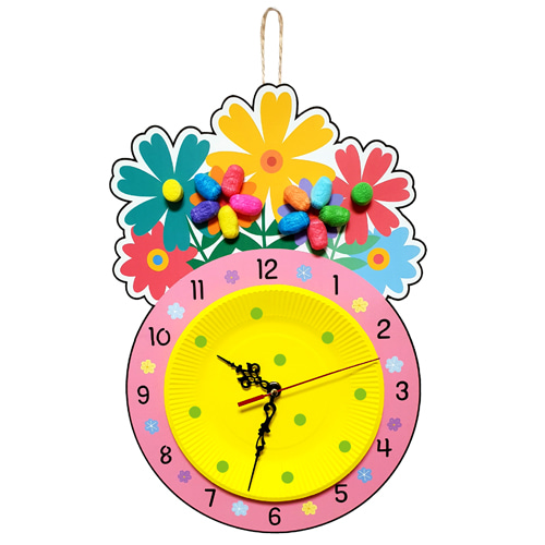[짱짱네2381] 봄 꽃시계 만들기