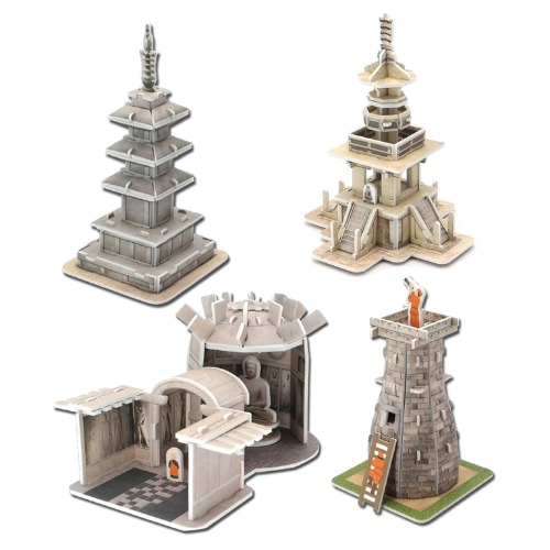 [모또] 신라문화 시리즈 4종 3D입체퍼즐 만들기