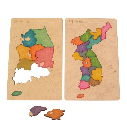 [모또나무] 우리나라 지도 3D입체퍼즐 만들기
