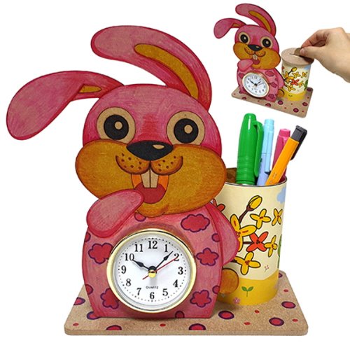 [짱짱네3105]토끼 시계 연필통 만들기