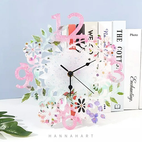 [그리기네1531] 레진 실리콘 몰드 HM-31호 꽃 시계