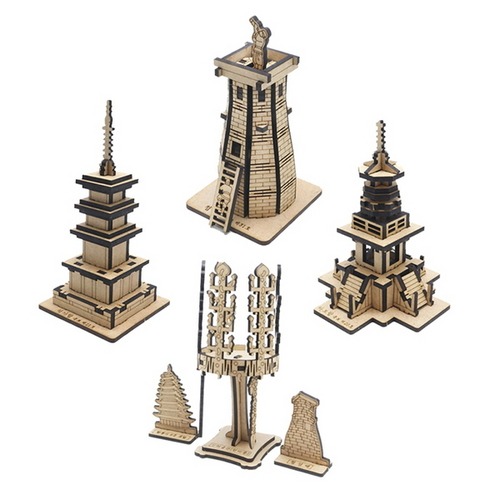 [모또나무] 신라문화유산 4종세트 3D입체퍼즐 만들기