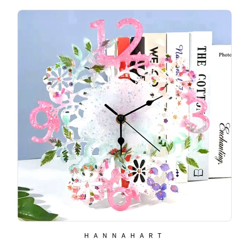 [그리기네1531] 레진 실리콘 몰드 HM-31호 꽃 시계