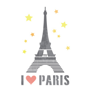 [판박이네0688]스텐실도안 ST-332. I LOVE PARIS