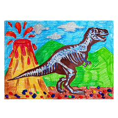 [짱짱네2257] 공룡화석 꼴라주 표현하기