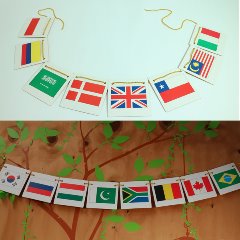 [아트공구][올망이네436](5명용)국기 가랜드 만들기