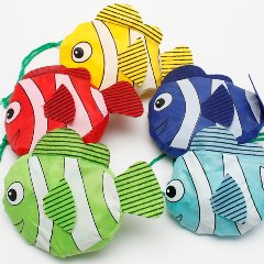 [꿈상자네245]물고기 컬러 장바구니(1개)