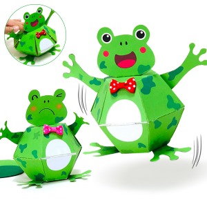 [만들기네3354] 만들기 점프 개구리 장난감 (1인용)