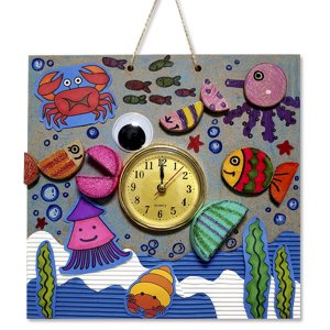 [짱짱네2975]여름풍경 물고기 벽걸이시계 만들기