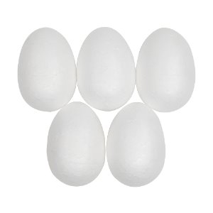 [문구네3092] 스티로폼공(스치백구)-계란모양(5개)