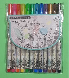 [문구네3161] SINZI 플로렌스12색 싸인펜(특가판매)