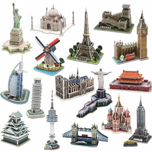 [모또] 세계 유명 랜드마크 건축물 16종 3D입체퍼즐 만들기