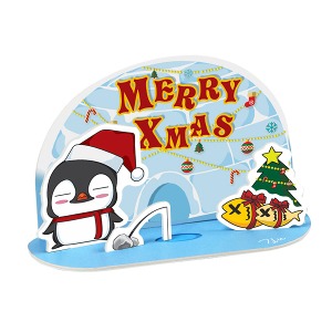 [스콜라스] 크리스마스 카드 - 펭귄은 선물 낚시중