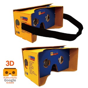 [유비네2433] VR카드보드(국산)(헤어밴드형)    /가상현실 증강현실 VR가상현실 3D입체영화 가상증강현실 3D동영상  어플 앱 다운로드 체험