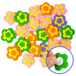 [짱짱네3297]접착펠트꽃-10개-색상혼합