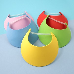 [아이디네06] EVA 썬캡 유아 모자 만들기 재료 eva 여름모자 스프링형 선캡 색상램덤