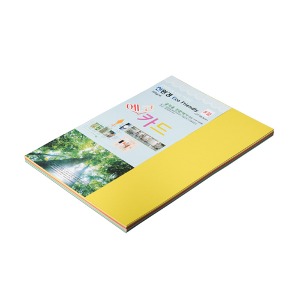 [두루네59] 8절 비코팅 카드지 에코카드 100매 15색 혼합 205g