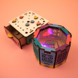 [아이디네126] 우드 DIY 윷놀이 쉐이커 전통 민속 보드게임 LED 터치램프 만들기 키트