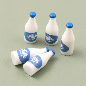 [아이디네267] 미니어처 우유 5개입 음료 냉장고 자석 장식 인테리어소품 데코 모형