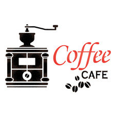 [판박이네0409]스텐실도안 ST-051.coffee-cafe