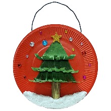 [아트공구][부엉이네392] 크리스마스 종이접시 트리 액자 만들기