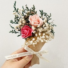 [하비손네50] 하비코 프리저브드 비누꽃 원목 꽃다발 만들기 2인용 - 장미