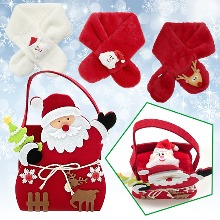 산타 펠트 가방 목도리 선물세트